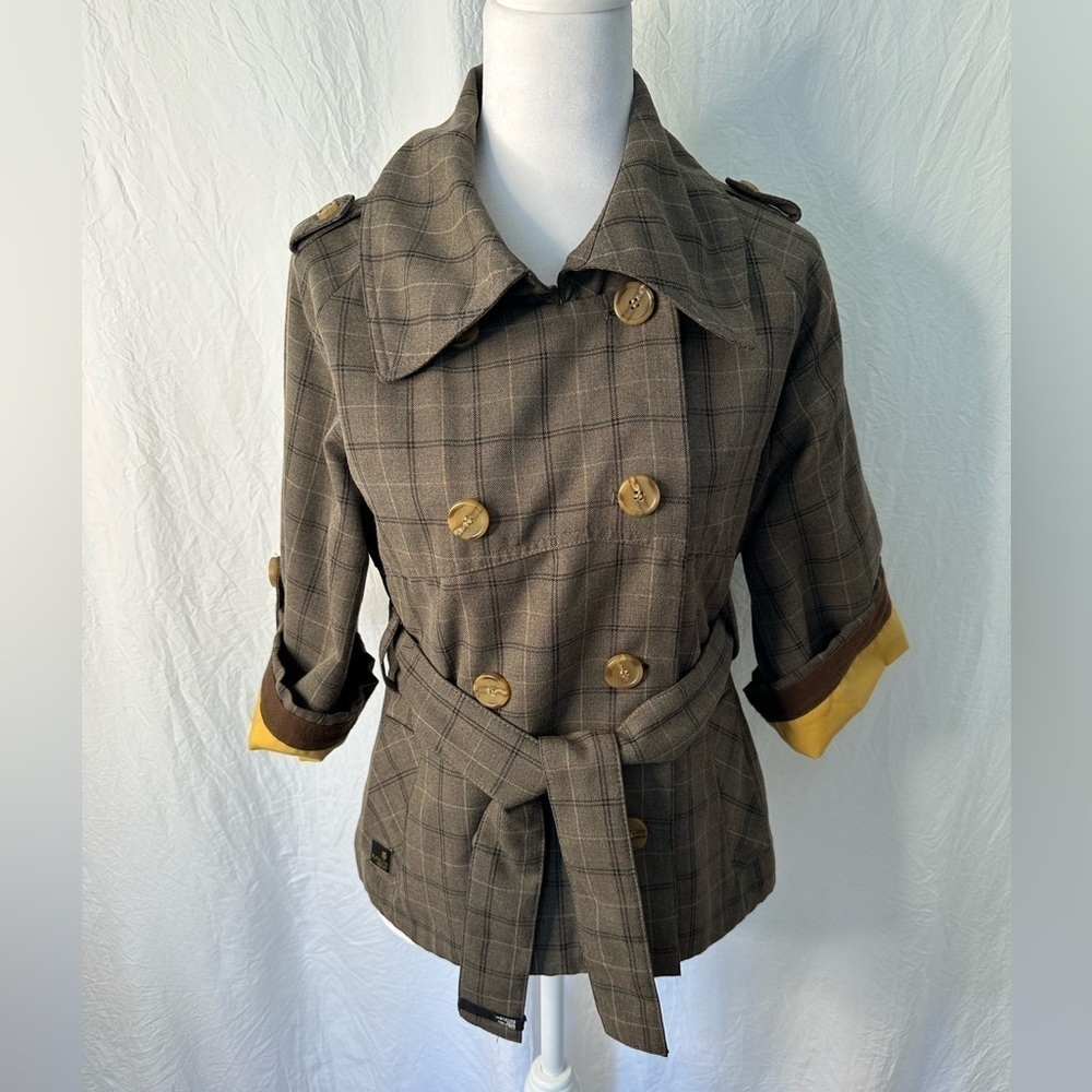 Supreme Being olive/grey mustard quarter sleeve Jacket, Coat Size -Small